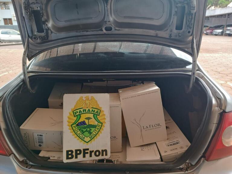 Vinhos argentinos são apreendidos pelo BPFron na região Oeste