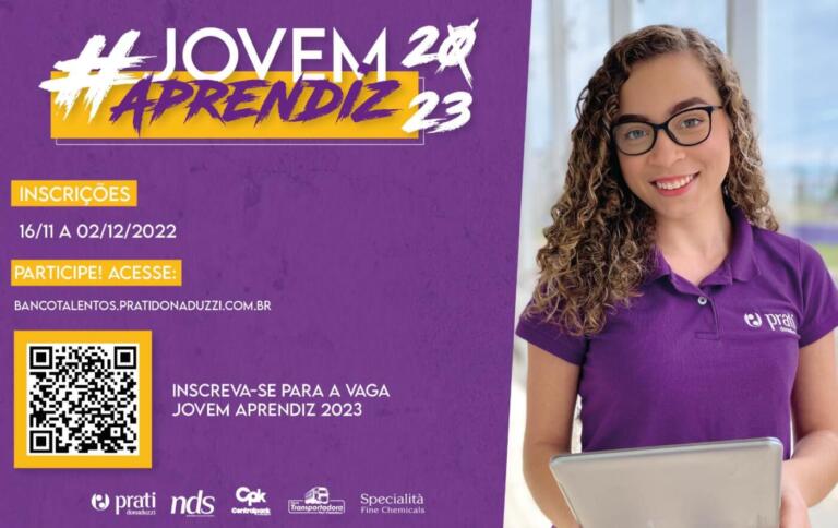 Grupo Prati-Donaduzzi inicia processo seletivo 2023 para contratação de 100 jovens aprendizes