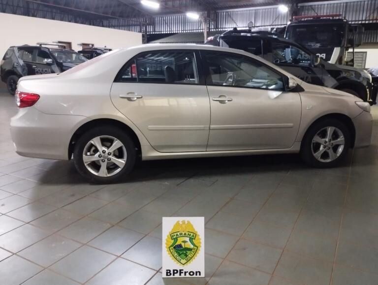 Veículo roubado é recuperado em Guaíra; dois são presos e um menor é apreendido