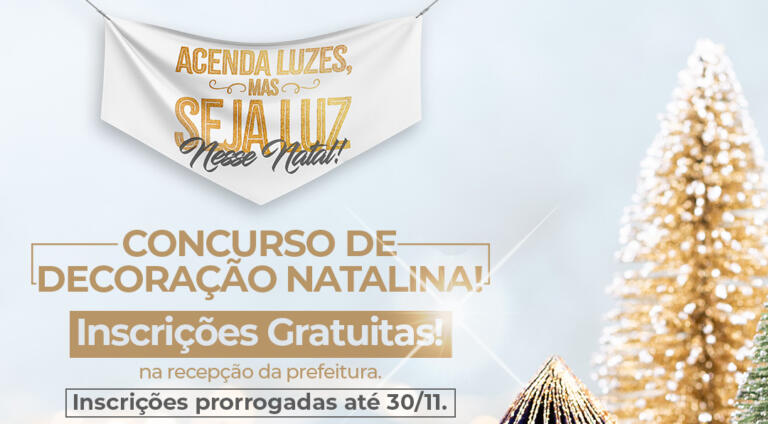 Inscrições ao Concurso de Decoração Natalina terminam na quarta-feira