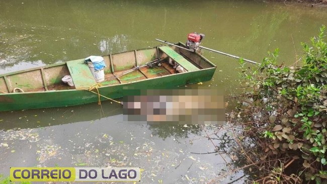 Pescador encontra corpo em Entre Rios do Oeste; cadáver estava com marcas de agressões no rosto