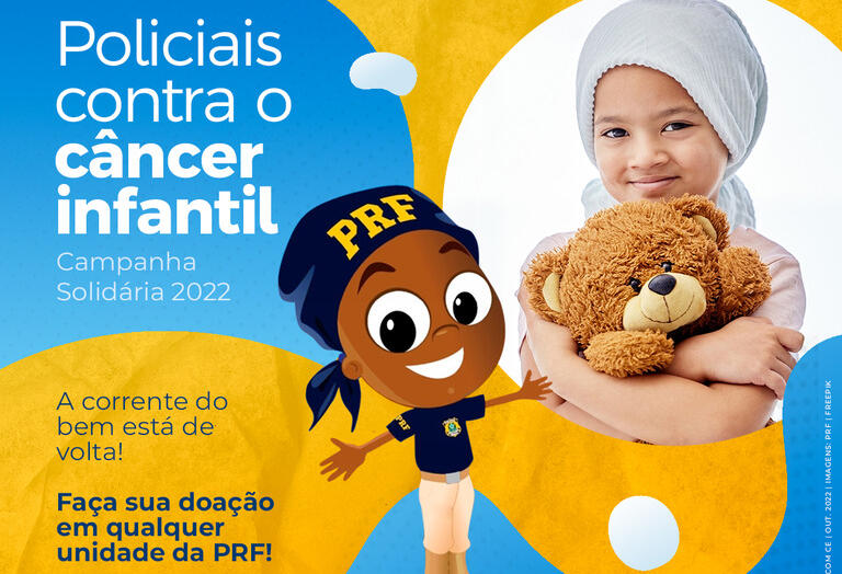 PRF realiza mais uma edição da Campanha Policiais Contra o Câncer Infantil no Paraná