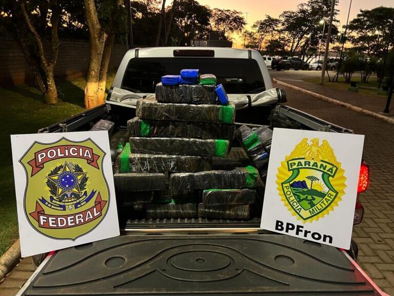 Carro furtado carregado com droga é apreendido em Pato Bragado