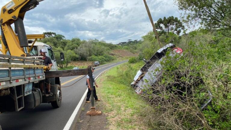 Prefeito de Mangueirinha se envolve em acidente na PR-281