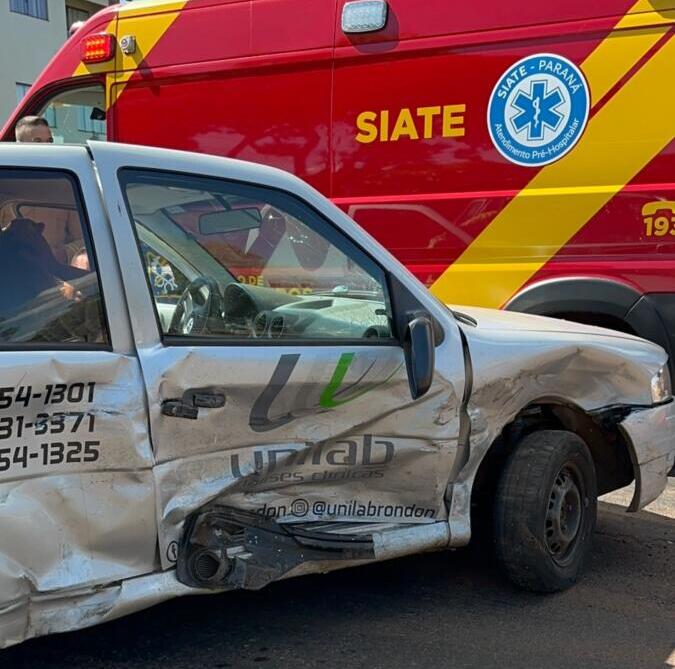 Acidente é registrado próximo ao Corpo de Bombeiros de Marechal Rondon