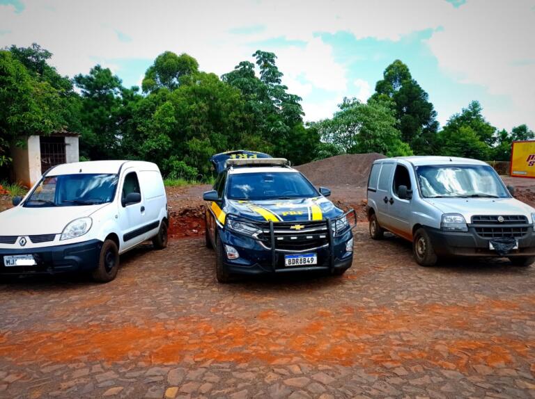 PRF intercepta comboio de cigarros no Oeste do Estado