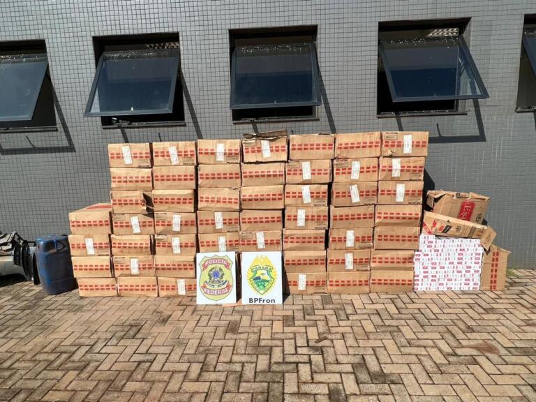 Três mil pacotes de cigarros são encontrados abandonados em mata da região