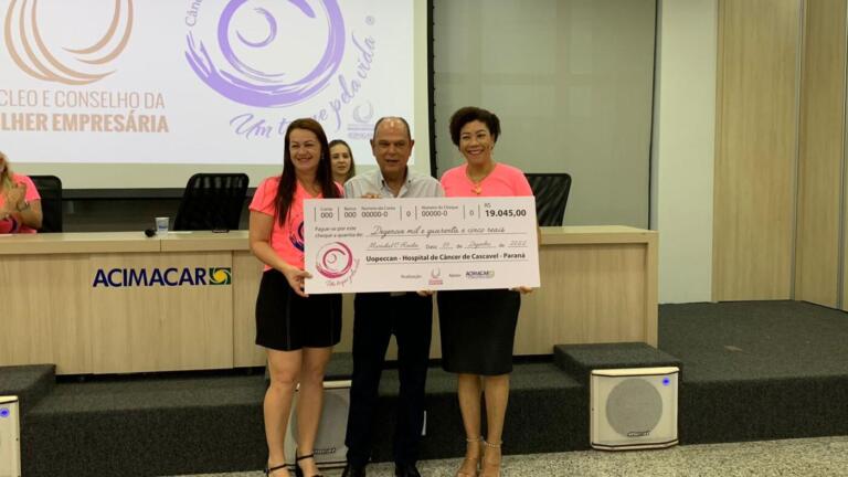 Conselho da Mulher Empresária faz o repasse de R$ 19 mil ao Uopeccan