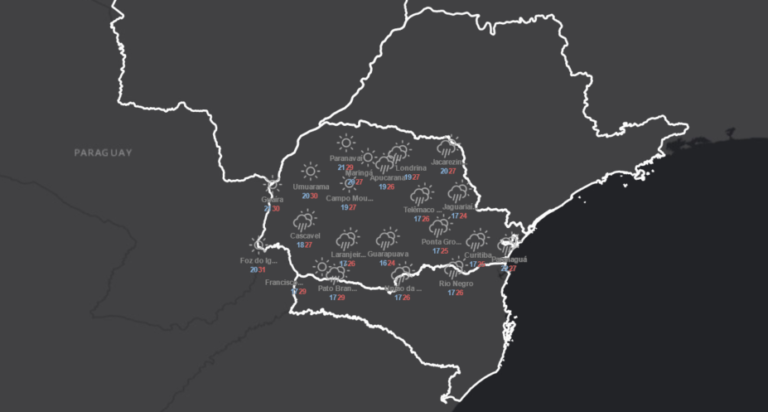 Confira a previsão do tempo para o início da semana
