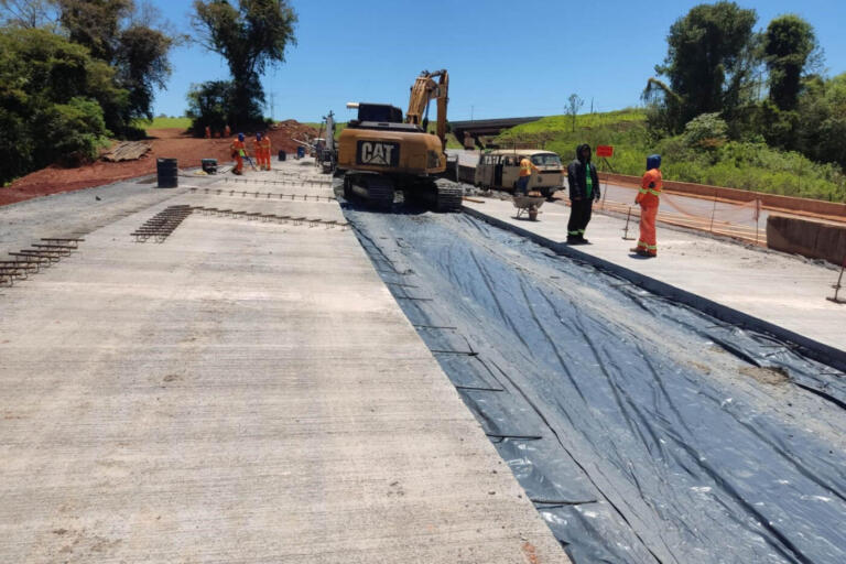78% das obras de duplicação do Contorno Oeste de Cascavel já estão executadas