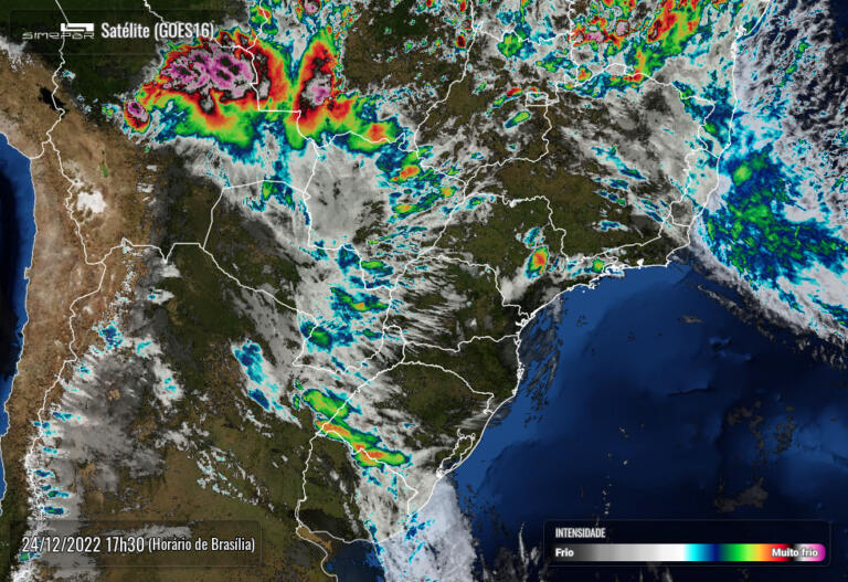 Previsão do tempo mostra que última semana de 2022 deve ser chuvosa