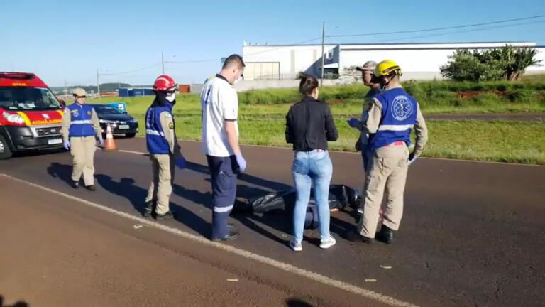 Mulher morre vítima de atropelamento na BR-467