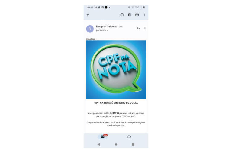 Secretaria da Fazenda alerta para falsos e-mails sobre saldos do Nota Paraná