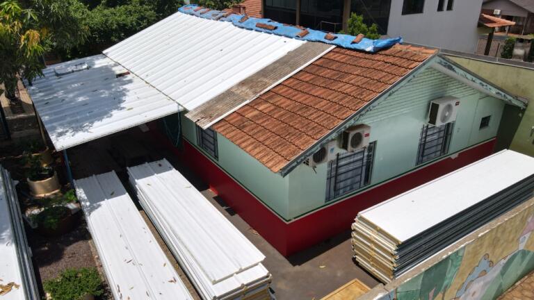 Escola Jean Piaget recebe nova cobertura