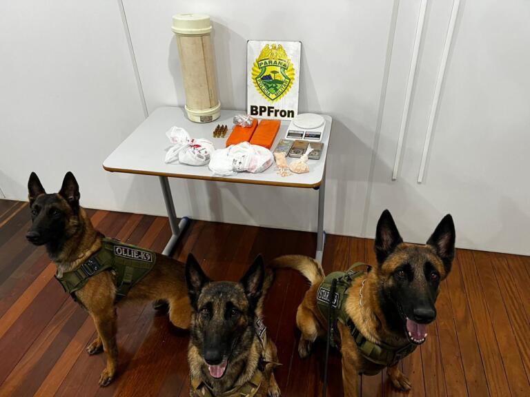 BPFron apreende drogas e munições em Marechal Rondon