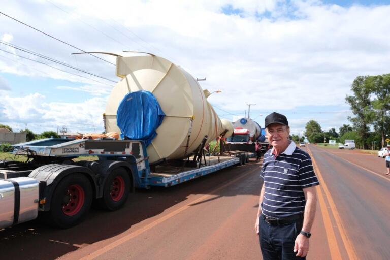 C.Vale recebe primeira remessa de grandes equipamentos para esmagadora de soja