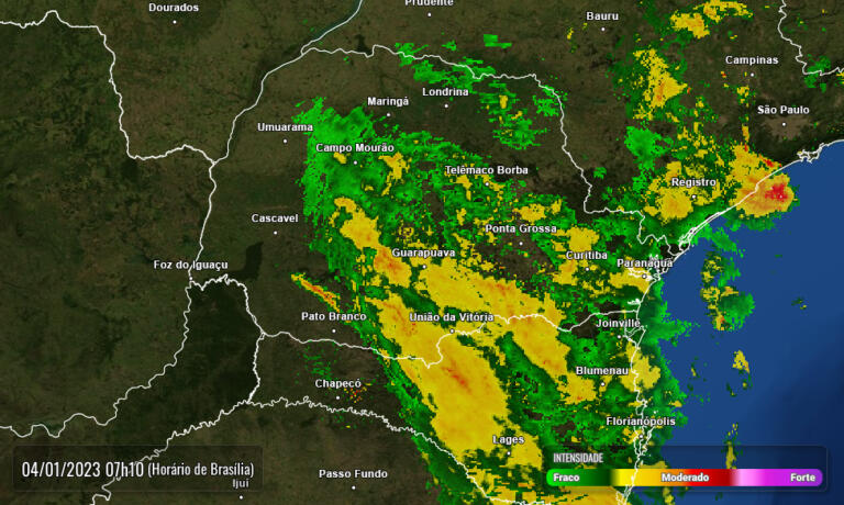Quarta-feira segue com tempo nublado e pancadas de chuva