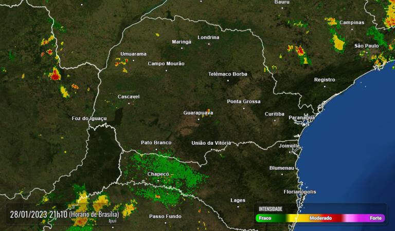 Região Oeste tem risco de temporal neste domingo