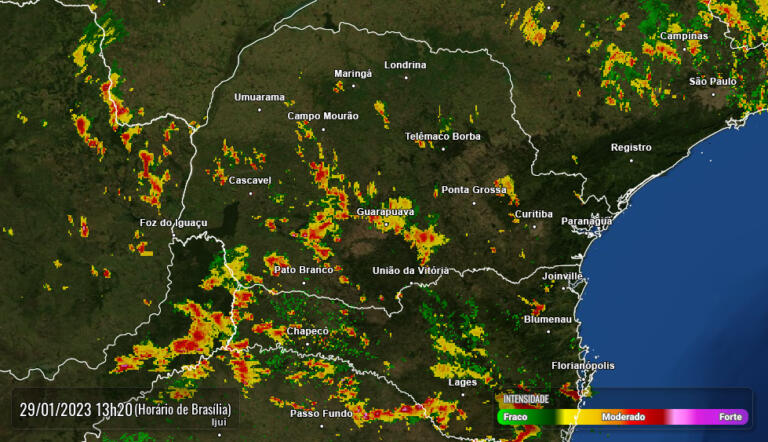 Instabilidade do tempo ganha força no Oeste do Paraná