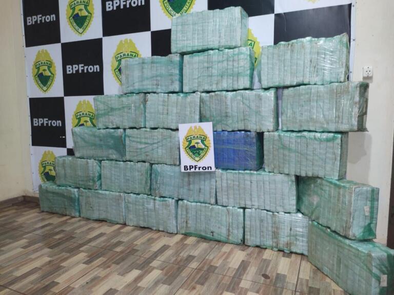 BPFron apreende 363,9 quilos de drogas em Guaíra