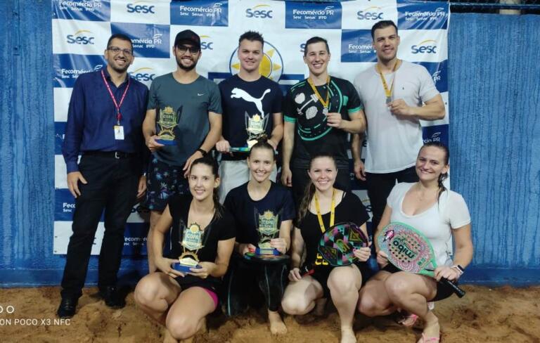 Copa Sesc Verão conhece vencedores do beach tennis