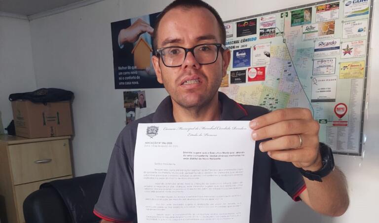 Gordinho do Suco reivindica melhorias ao distrito de Novo Horizonte