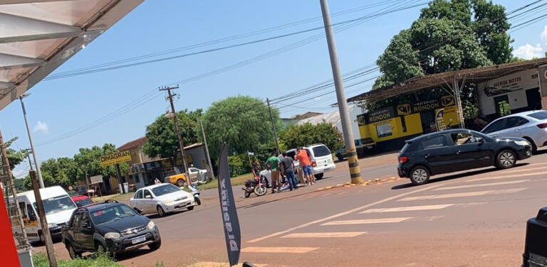 Acidente é registrado em avenida de Marechal Rondon