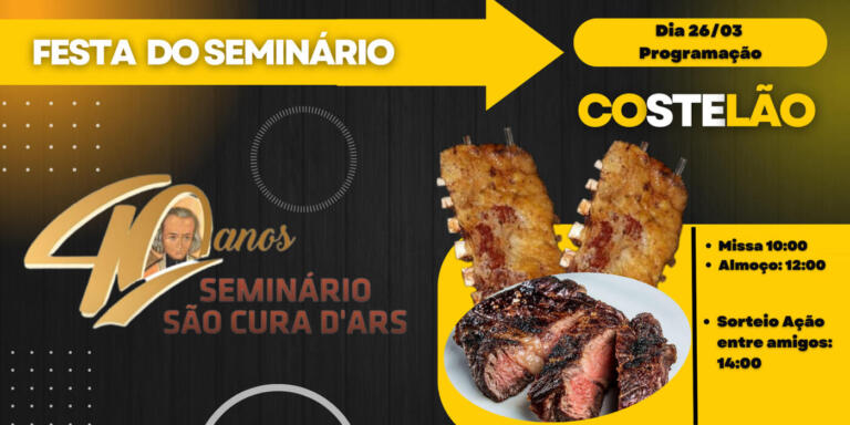 Festa do Seminário São Cura D’ars será realizada domingo