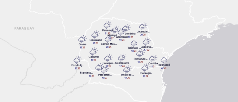 Marechal Rondon tem previsão de chuva para hoje; confira
