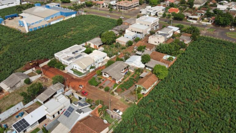 Mais um trecho será pavimentado na sede municipal de Marechal Rondon