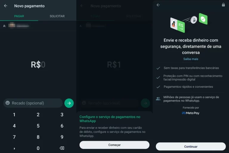 Veja como transferir dinheiro para amigos no WhatsApp