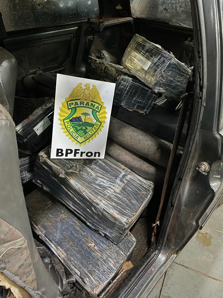 Trio é detido com 150 quilos de maconha em Guaíra