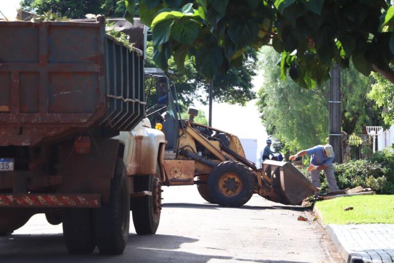 Recolha de galhos e entulhos no setor 3 inicia nesta segunda-feira em Marechal Rondon