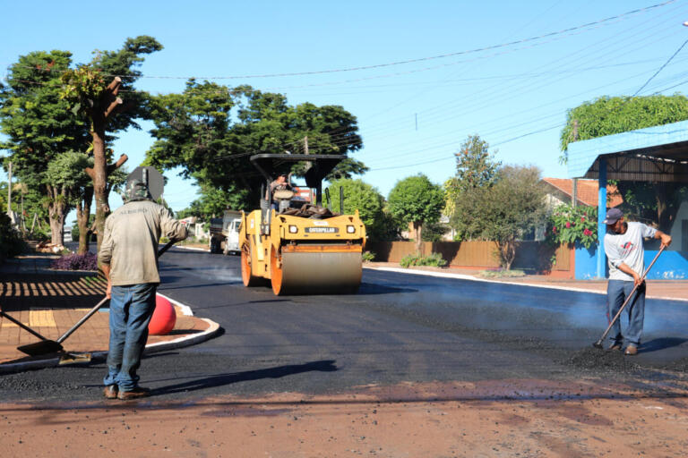 Começa 1ª fase do recape asfáltico na área urbana de Maripá; investimento é de R$ 1,1 milhão
