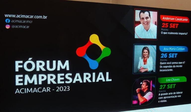 Passaportes ao Fórum Empresarial 2023 serão comercializados a partir de 10 de junho