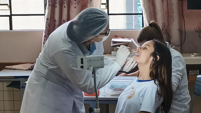Secretaria de Saúde de Pato Bragado inicia triagem odontológica nos alunos do Colégio Estadual