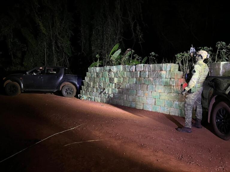 BPFron e Polícia Federal apreendem mais de 4 toneladas de drogas em Marechal Rondon