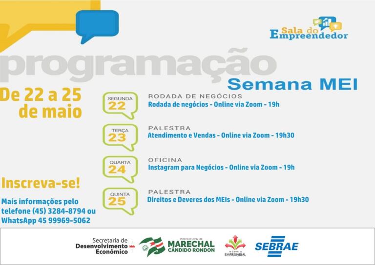 Prefeitura rondonense e Sebrae promovem Semana ME