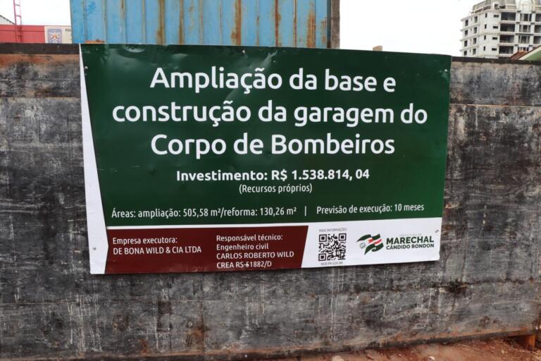 Prefeitura rondonense investe mais de R$ 1,5 milhão na sede do Corpo de Bombeiros