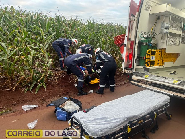 Homem morre em acidente envolvendo motocicleta e ônibus no interior de Santa Helena