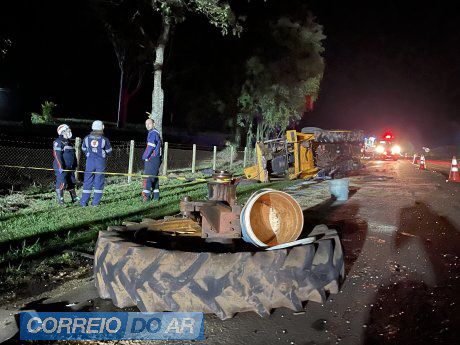 Tratorista morre em grave acidente registrado em Palotina