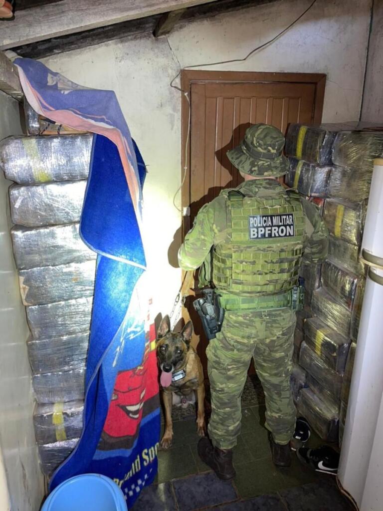 Denúncia de morador resulta na apreensão de 984 quilos de maconha pelo BPFron em Santa Helena