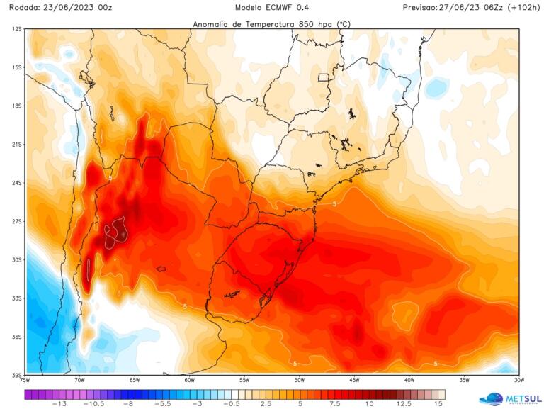Massa de ar quente deve causar sequência de dias abafados, úmidos e de calor no Sul do Brasil