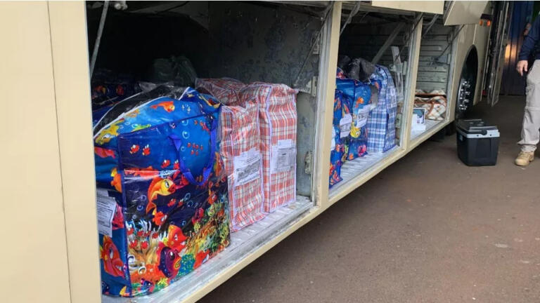 Ônibus é apreendido pela Receita Federal