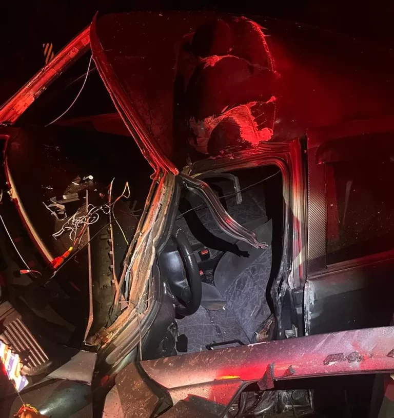 Motorista de 20 anos morre após sair da pista e bater carro em poste de energia