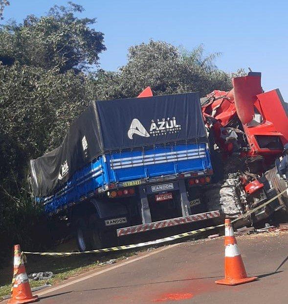 Caminhoneiro de Nova Santa Rosa sofre acidente grave na BR-163 no Mato Grosso do Sul