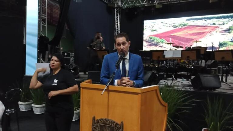 Prefeito cita obras em andamento durante pronunciamento de abertura da Expo Rondon