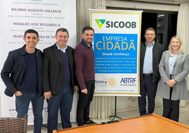 Sicoob recebe do Rotary Beira Lago o título de Empresa Cidadã