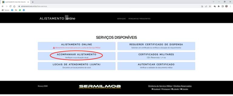 Alistados para o serviço militar deverão tomar conhecimento do local e data da seleção geral