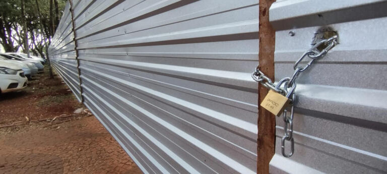 Praça Willy Barth é fechada para obras de reforma e remodelação